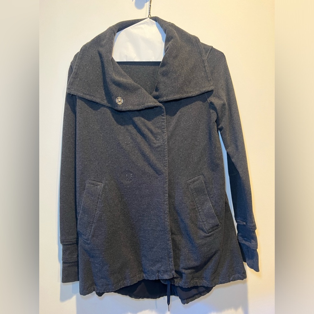 Lululemon Grey Snap Button Jacket - image 1